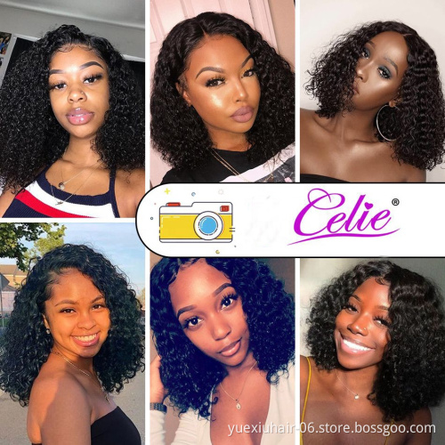 Cheap Wholesale Brazil 100% Human Raw Virgin Hair Transparent full Lace 13X4 4x4 Lace front glueless  bob Wigs for Black Women